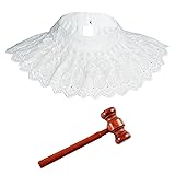 Dxhycc 2 Pieces Judge Costume Accessories Set Lace
