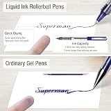 AKARUED Rollerball Pens 16 Pack Blue Gel 0.5mm Quick-Drying Ink view 6