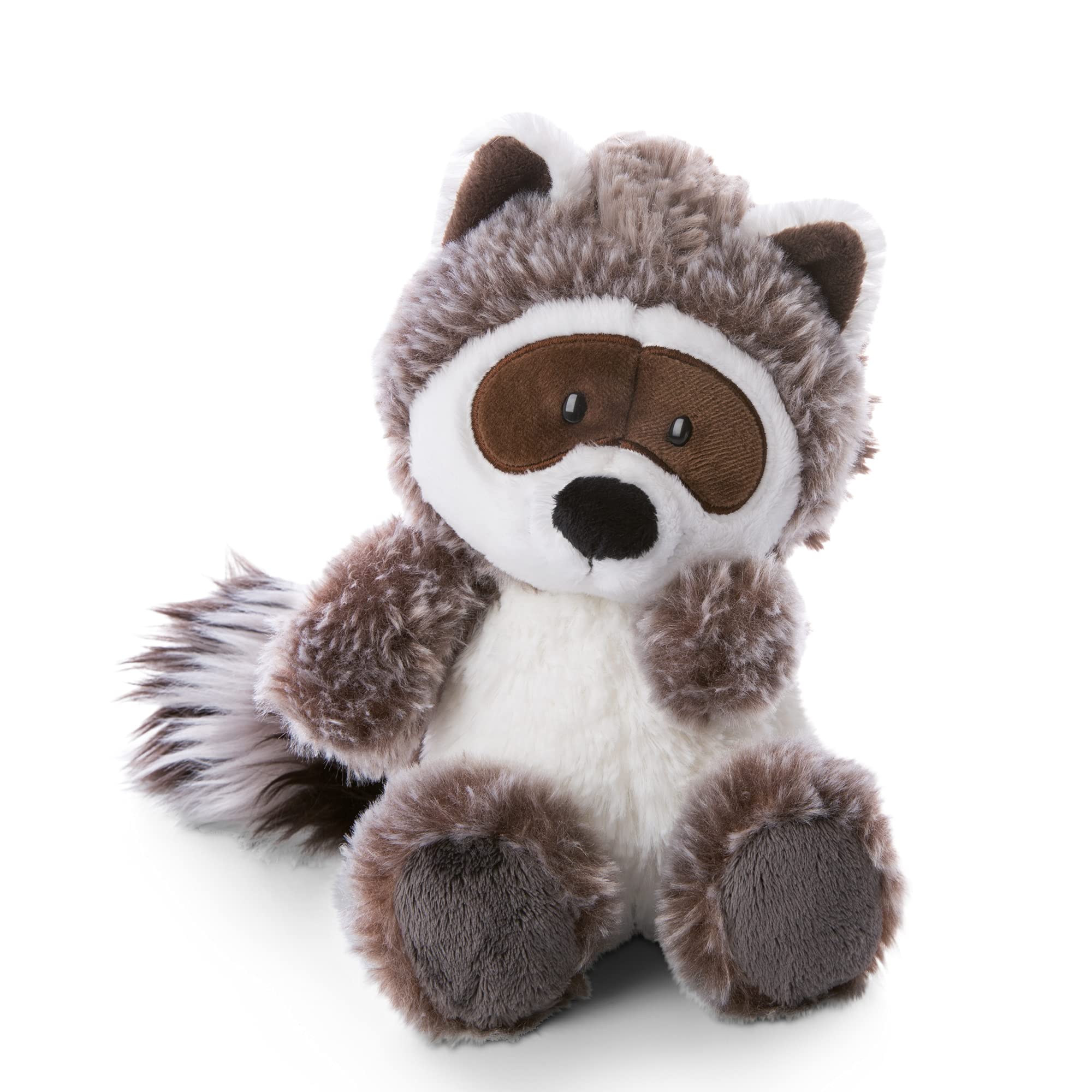 Nici 47340 Ramccoon Rauly The Cuddly 25cm – Plush Raccoons for Girls, Boys & Babies – Fluffy Stuffed Animal to Cuddle & Play – Pet Soft Toys – Forest Friends Collection, Black/Grey, 25 cm