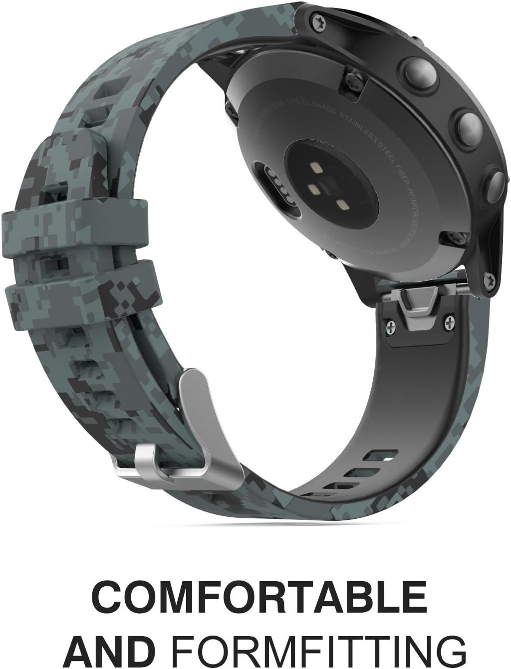 MoKo Strap Compatible with Garmin Fenix 7/7 Pro/6/6 Pro/5/5 Plus/Forerunner 965/955/945/Instinct Solar/Instinct 2 - Image 3