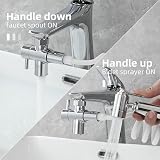 Tecmolog Brass Sink Valve Diverter 3 Way Chrome M22 to M24 SBA021C view 3