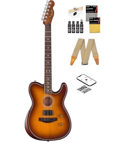 Amazon.com: Fender American Acoustasonic Telecaster Acoustic