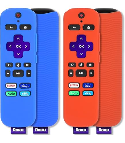 Schutzhülle Für Roku Voice Remote Pro (2. Edition) – Silikon, Leuchtend, Mit Handschlaufe, 3er Set