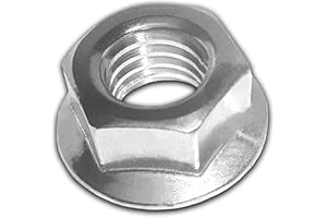S-D-S SCREWS T Nuts Flange Nut Assortment T Nut Hex Nuts Stainless Steel Washers Lock Nuts Hex Nut Stainless Steel Lock Locking Nut Stainless Steel Flange Serrated 5/16-24 (10 Pcs) Super-Deals-Shop