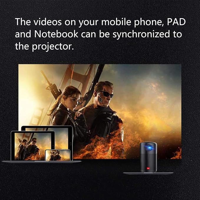 XZGG Proyectores 4k Smart TV Mini Proyector WiFi Bluetooth HD ...