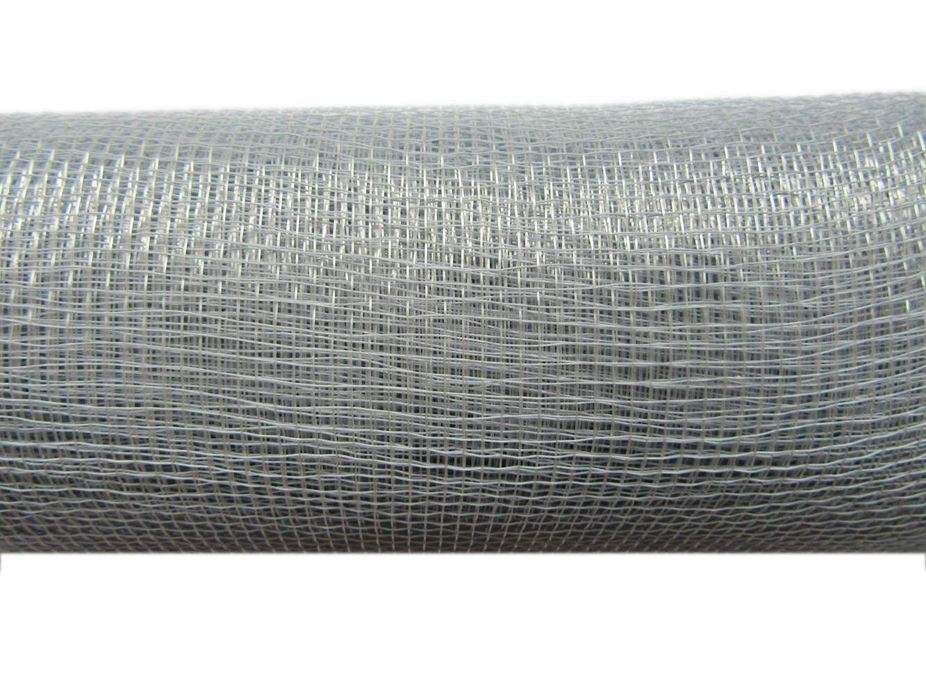 YYCRAFT 10 inch x 30 feet(10 Yards) Deco Poly Mesh Ribbon(Silver,No Metallic Foil)