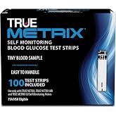TRUE METRIX Self Monitoring Blood Glucose Test Strips, 100 Count | Blood Glucose Test Strips Compatible with TRUE METRIX Family of Self Monitoring Blood Glucose Meters, Value Pack