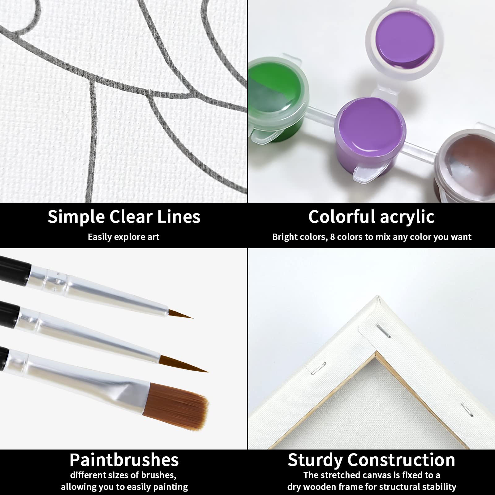 Mua VOCHIC Sip and Paint Kit Pre Drawn Canvas Couples Painting Party ...