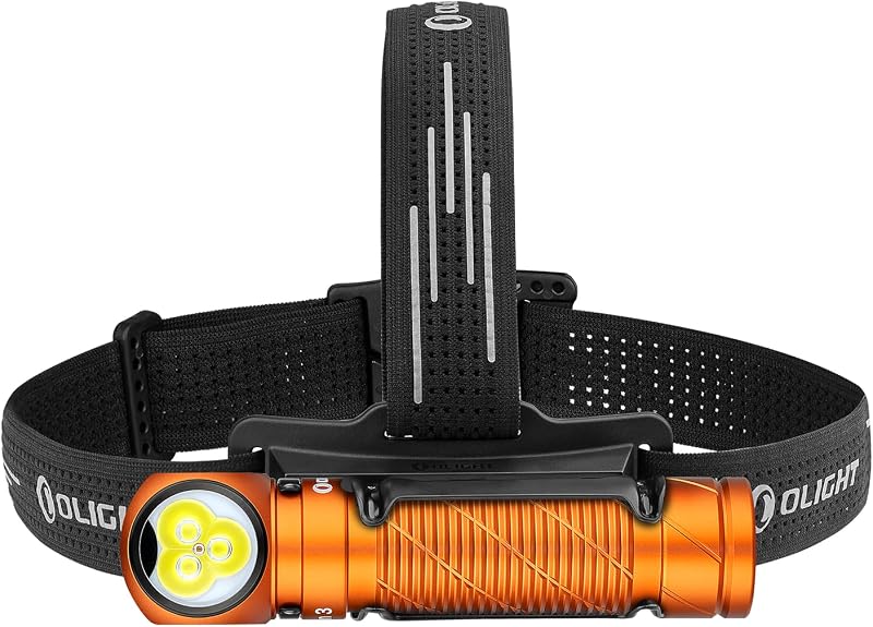 Perun 3 LED Lampe Frontale Rechargeable USB 3000 Lumens,20 Jours Max
