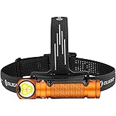 OLIGHT Camping Headlamp with Red Light, Perun 3 3000 Lumens Rechargeable LED Right Angle Flashlight with Clip, IP68 Waterproo
