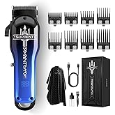 SUPRENT Hair Clippers for Men, Cordless Hair Clippers Set with Type-C Rechargeable, 7000 RPM Powerful Haircutting Clippers