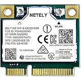 NETELY 802.11AX WiFi 6 AX200HMW 3000Mbps Mini-PCIE Interface WiFi Adapter with Bluetooth 5.0 for Windows 10 11 64bit Laptop P
