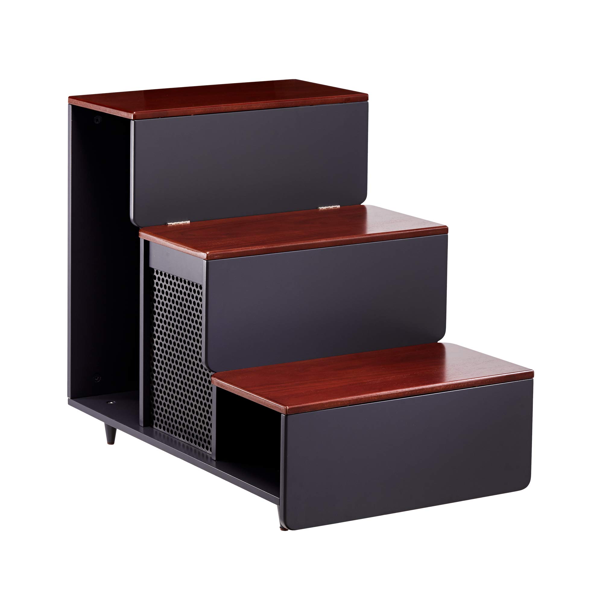 Staart Esker Wooden Pet Steps Stairs Ramp Ladder Cat Dog Mocha Walnut Large ST-H400014