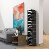 isightguard Narrow Shoe Rack 10 Tier Tall Slim Space Saving Organizer view 8