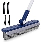 IVYROLL Grout Brush with Long Handle, Grout Cleaner Brush for Tile Floors, Stiff Bristles for Crevice, Tile Line, Shower, Kitchen, Bathroom