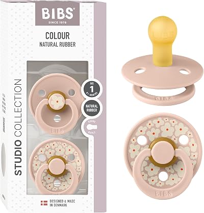 BIBS Colour Studio Soother 2-Pack BPA Free Dummy Pacifier 0-6 Months