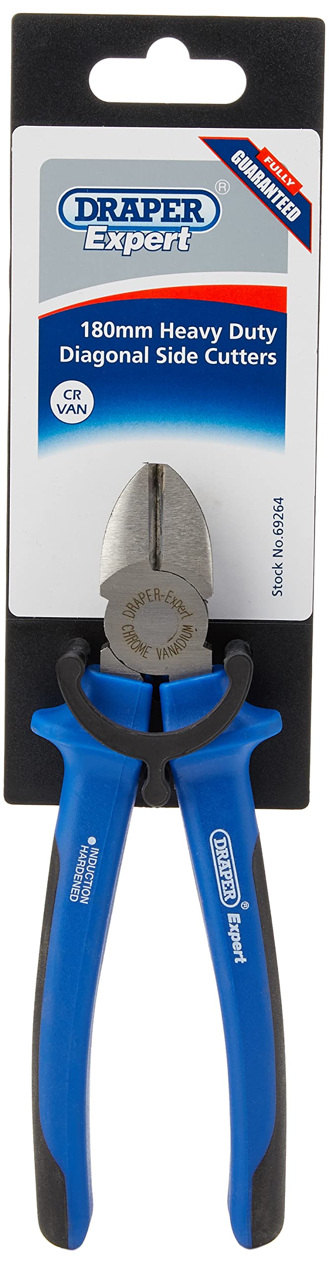 Draper Expert 69264 180 mm Diagonal Side Cutters , Blue