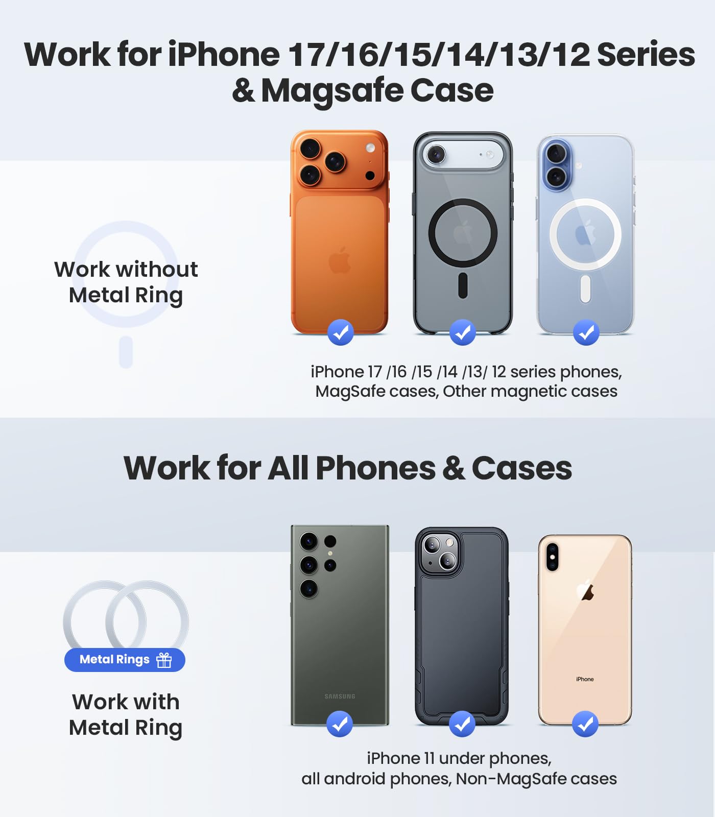 VICSEED Tesla Phone Mount【Strongest Magnet Power】Foldable Hidden Tesla Phone Holder Fit for All Phone, Tesla Model 3 Model Y for MagSafe Car Mount, Tesla Model 3 Accessories, Tesla Model Y Accessories