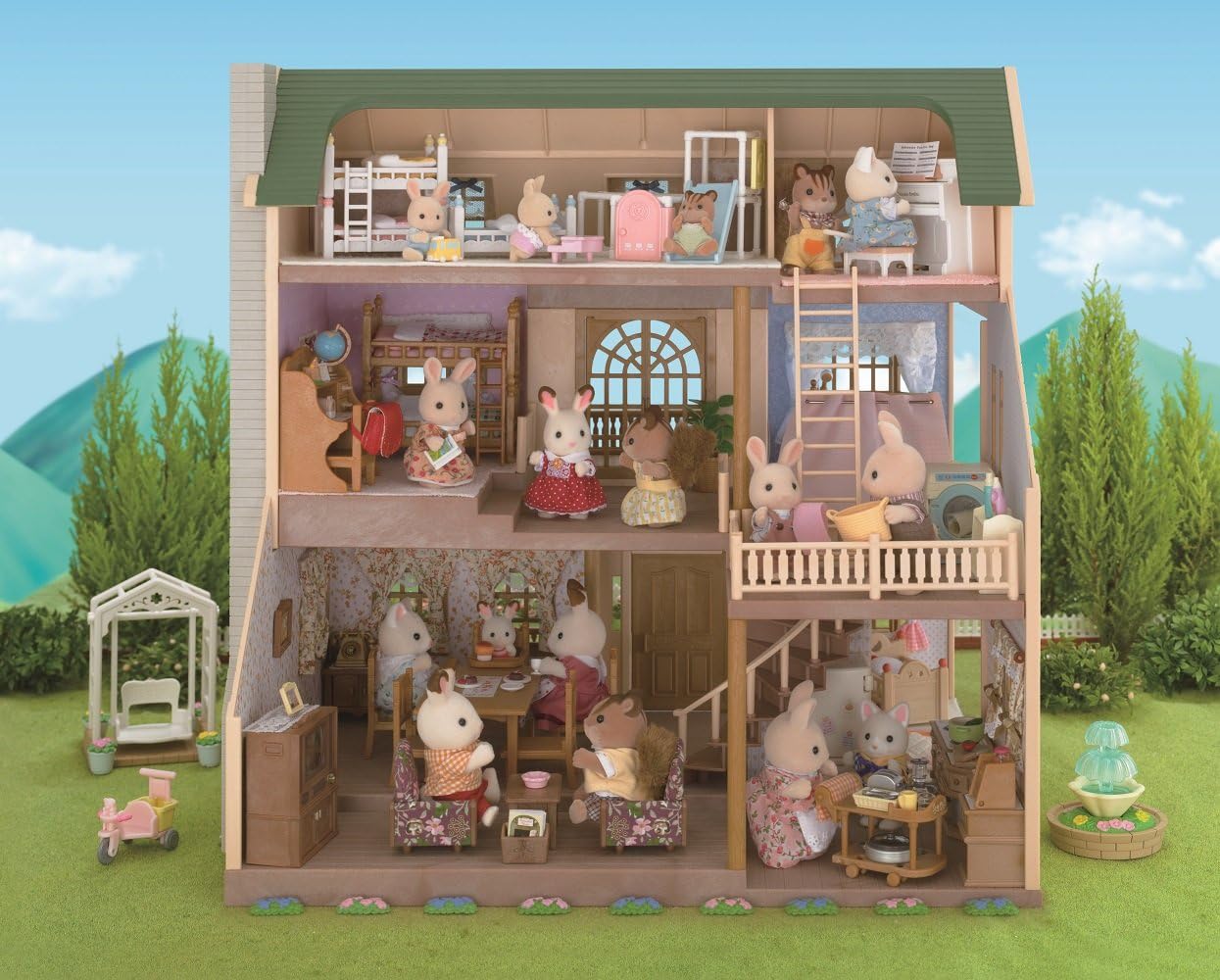 Дом sylvanian families дом с мансардой