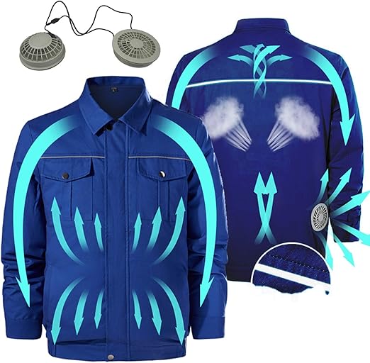Cooling Fan Jacket Men Air Condition Jacket Sun Protection
