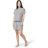 HUE Women's Pajama 2 Piece Set Includes Sleep Top and Boxer Shorts