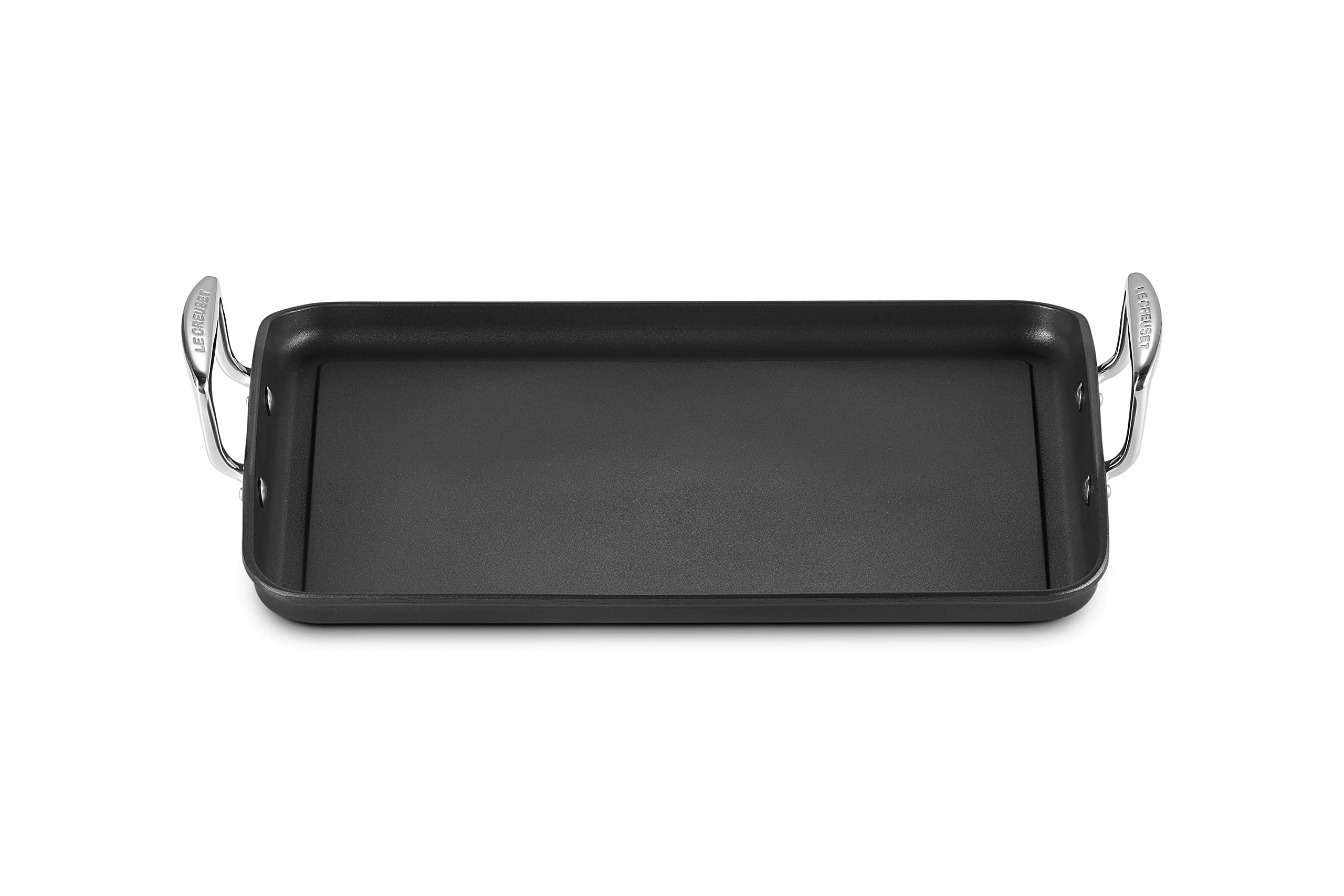 LE CREUSET Toughened Non-Stick Flat Rectangular Grill, 35 cm, 52103350010101