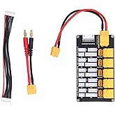 XT30 XT60 Plug 2‑6S Lithium Batteries Balanced Charging Board Lipo Battery Parallel Charging Board for IMAX B6
