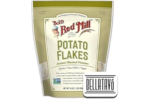 Creamy Potato Flakes Bundle. Includes One-16 oz Resealable Bag of Bobs Red Mill Potato Flakes Instant Mashed Potatoes. Comes 