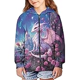 Guosanchn Girls Hoodies 6-16T Long Sleeve Zip Up Hoodies Sweatshirts Aesthetic Kids Athletic Jackets