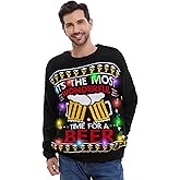 HSCTEK Light Up Men Christmas Sweater