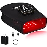 TUOYR Cordless Red & Infrared Light Therapy for Hand Pain Relief Device with 660nm Red 850nm Infrared Light with 4000mAh Battery Portable Pad for Hands Fingers Wrist Joint Stiffness Treatment Gloves