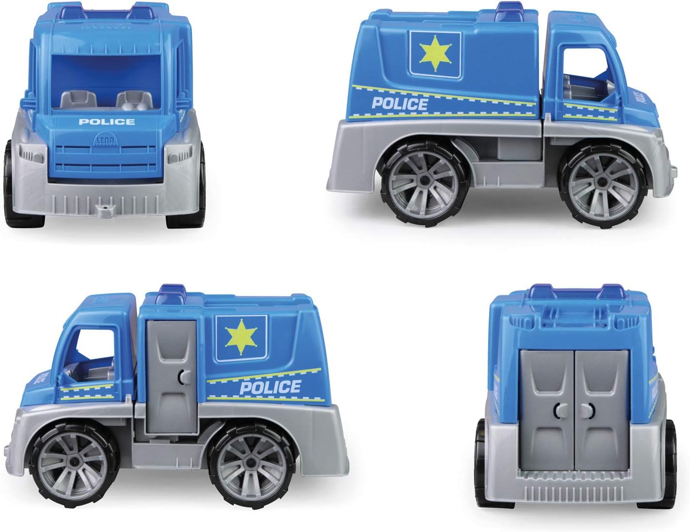 Lena 04455, TRUXX police emergency vehicle with police officer play figure, police car with accessories - Image 5