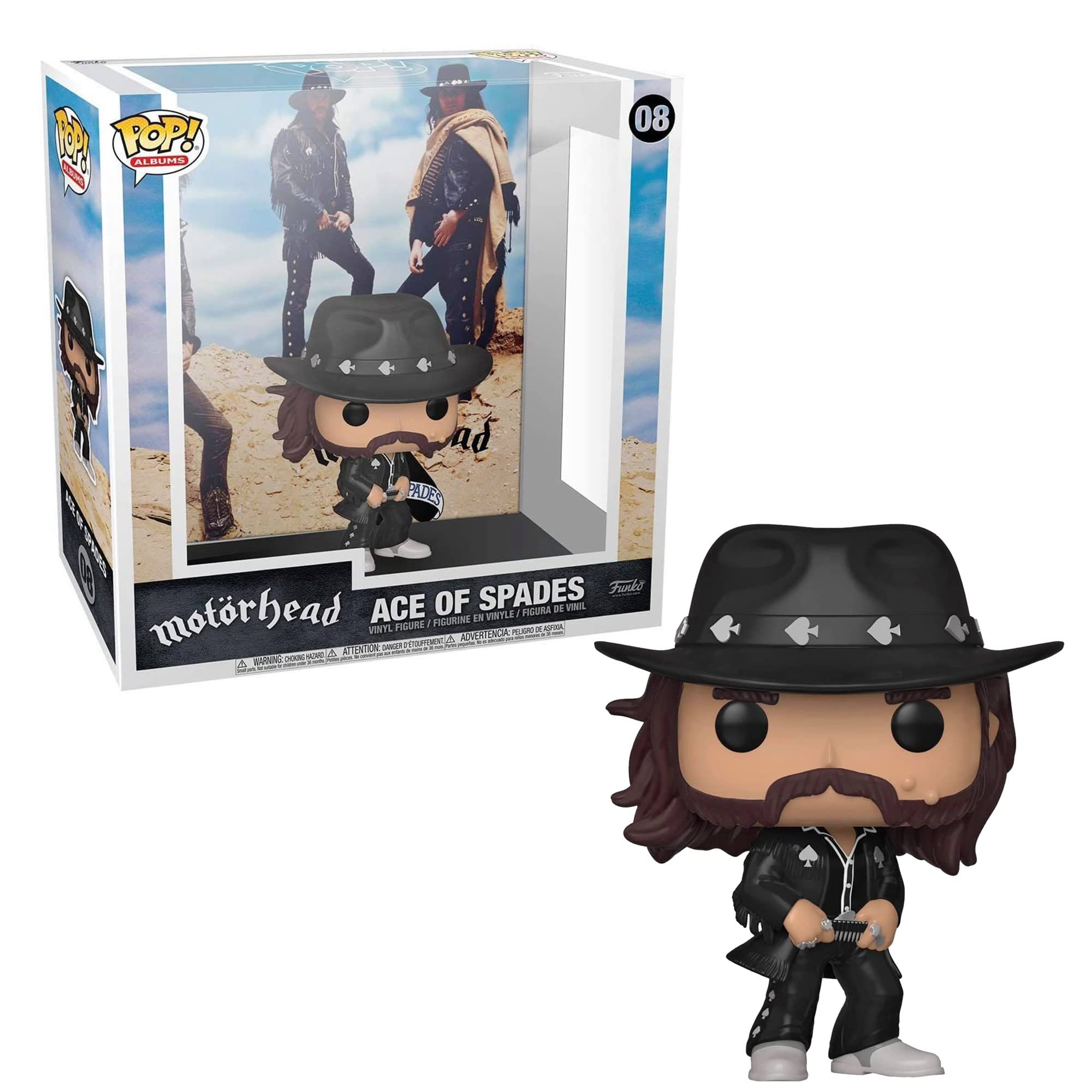 Funko POP! Albums: Motorhead - Lemmy Kilmister - Ace Of Spades - Lemmy Motorhead - Collectable Vinyl Figure - Gift Idea - Official Merchandise - Toys for Kids & Adults - Music Fans