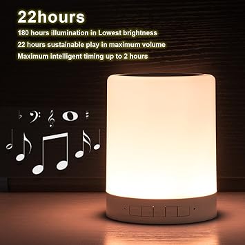 touch lamp bluetooth speaker