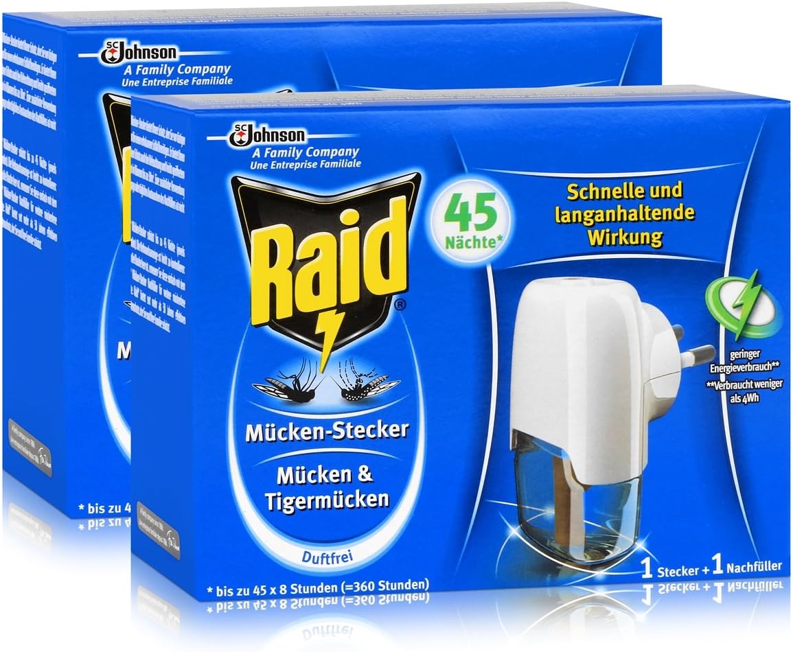 raid max pest plug in fly & mosquito repellent protection