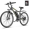 Heybike Electric Bike for Adults with 750W Peak Brushless Motor, 22mph Max Speed Electric Mountain Bike,480WH Removable Battery Ebike,27.5'' Tires, 7-Speed and Front Suspension