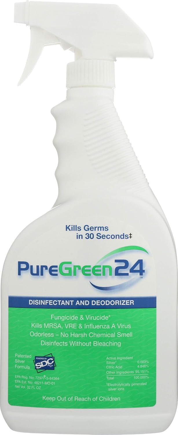 PureGreen24 Disinfectant 32oz Spray Amazon.co.uk Kitchen & Home