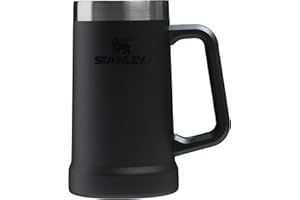 Stanley Stay-Chill Beer Stein 24 oz | Heavy Duty Big Grip Handle | Beer Tumbler Drink Cup, Holds 2 Cans | Insulated Stainless
