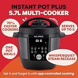 Instant Pot Plus 9-in-1 5.7L Electric Multi-Cooker Brushed Stainless view 2