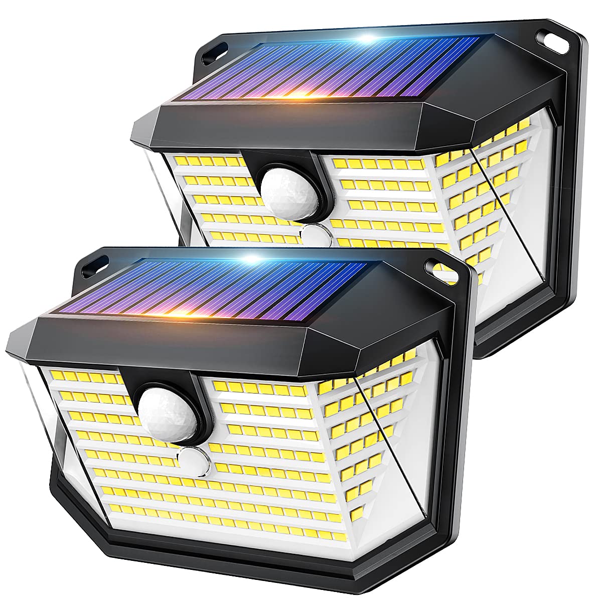 Solar Lights Outdoor Solar Security Light Outdoor Motion Sensor with 3 Modes, 270° Wide Angle & IP65 Waterproof Outside Solar Powered Lighting for Wall Garden Fence Garage Front Door