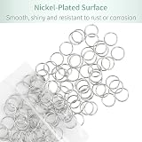 Uniclife 100 Pack 15mm Mini Split Jump Rings with Double Loops for Jewelry view 7