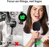 YOUSHARES Mic Cover Foam for Rode Wireless Go II Pro Windscreen Black view 5