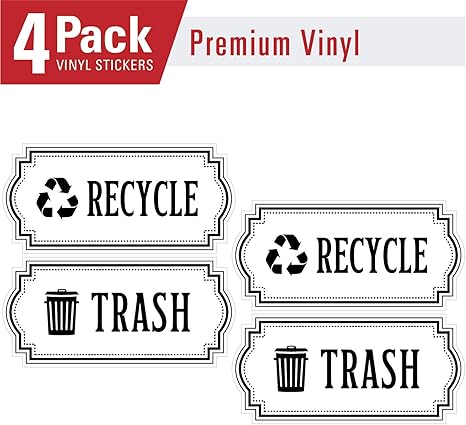 Amazon.com: Recycle and Trash Logo Symbol - Elegant Golden Look for