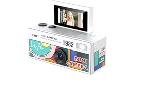 Tangxi Mini Keychain Camera with 0.96 Inch Flip Screen, Built in Flash, 130 Wide Angle, 1080P HD Tiny Vintage Digital Camera 