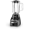 BLACK+DECKER 10-Speed Countertop Blender, BL2010BG, 6-Cup Glass Jar, Dishwasher-Safe, Stainless Steel Blade, Suction Feet