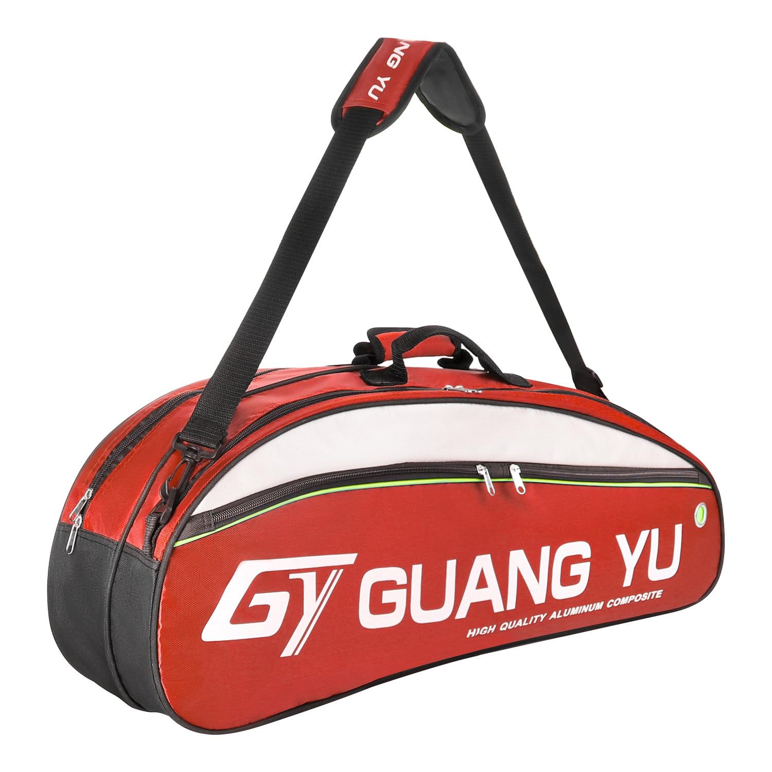 XGOPTS 6 Racquet Badminton Racket Bag Single Shoulder Squash Racket Bag with Shoes Storage Waterproof Dustproof Gym Bag Large Capacity Sports Euipments Handbag for Badminton Racquets and Tennis