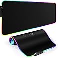 YXLILI Mouse Pad Gaming Large Mouse Pads for Keyboard and Mouse Extended RGB Mouse Mat, 12 Lighting Modes, Waterproof, Non-Slip Rubber Base XXL Mousepads for Desk Computer PC Laptop-31.5 X 12inches