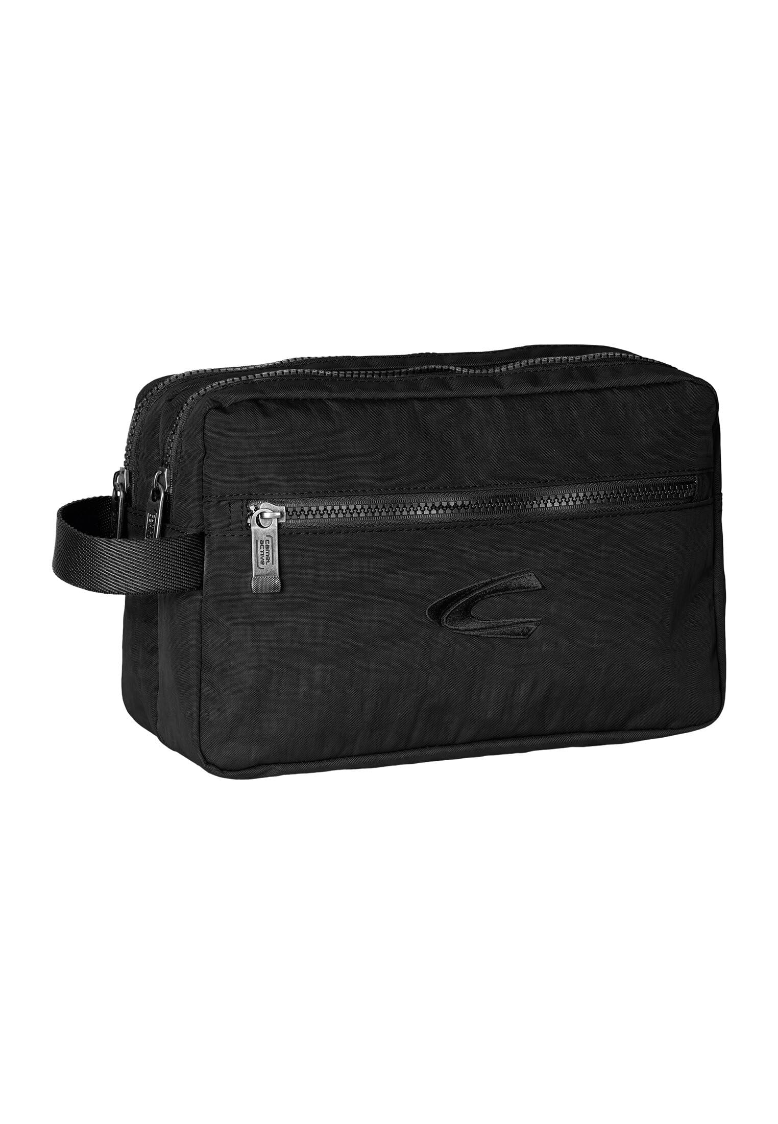 camel active Journey Men's Toiletry Bag Small, Black, S, 000403