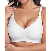 Ganado Seamless Wireless Bras for Women No Underwire Bras Supportive Bralette Padded Comfort T Shirt Bra