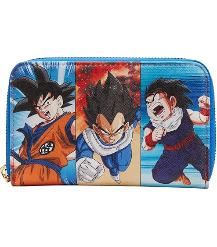 Amazon.com: Bioworld Dragon Ball Z Wallet Goku Cell Piccolo Trunks
